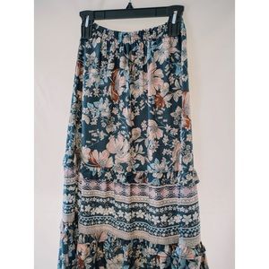 floral maxi skirt